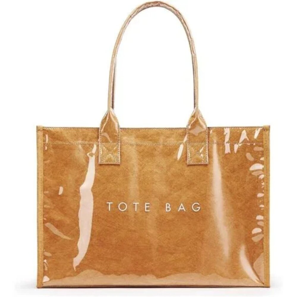 Women’s‎ Viral PVC Laminated Kraft Paper Tote Shopping Bag (Large) NEW!!!! - Picture 4 of 9